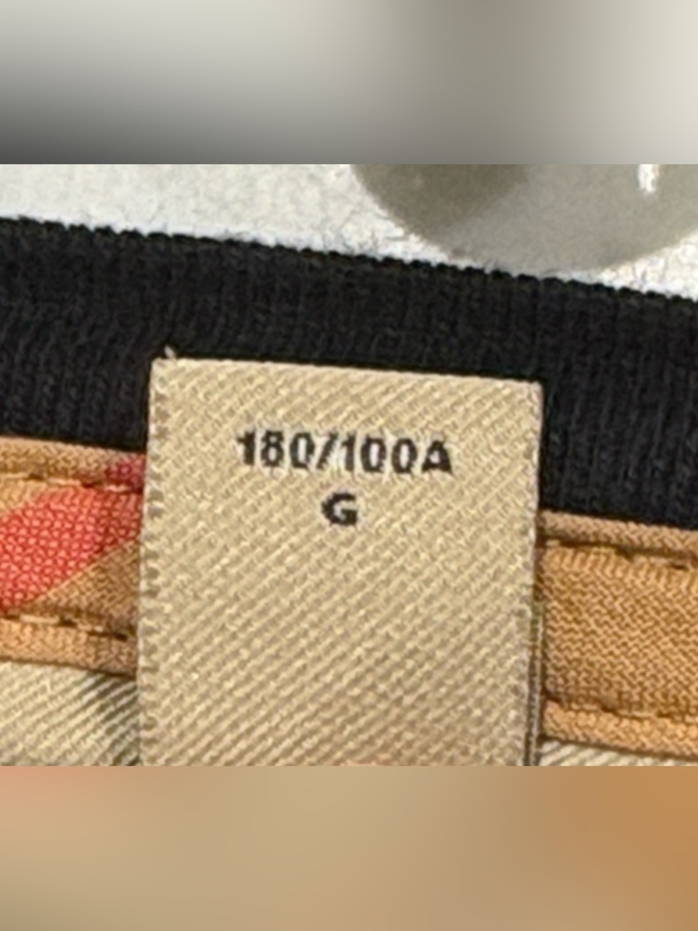 Mens Burberry Blk Cotton Crewneck Tee, Size Lg, slim, Excellent pre owned cond! - Picture 5 of 10